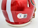 TREY LANCE AUTOGRAPHED 49ERS FLASH RED SPEED MINI HELMET BECKETT QR 197093