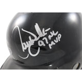 Larry Walker Signed Colorado Rockies Mini Batting Helmet NL MVP Beckett 44244