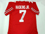 Dwayne Haskins Autographed Ohio State Buckeyes Red Custom Jersey JSA Witnessed