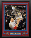 Chase Utley World Series Trophy Phillies Autographed 16x20 Framed Photo Fanatics