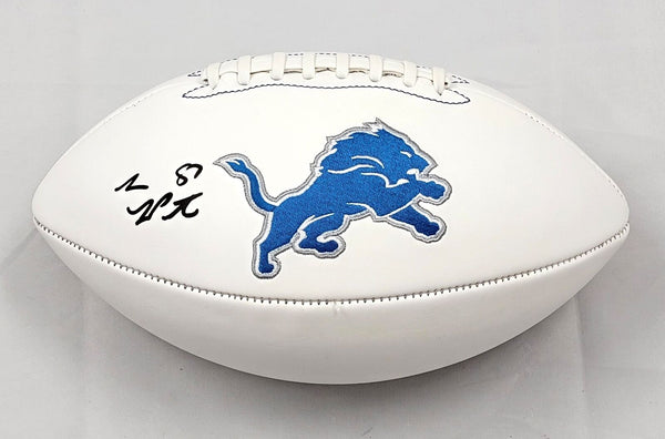 Sam LaPorta Autographed Detroit Lions Logo Football Beckett Witnessed