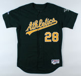 Eric Sogard Signed Oakland Athletics Majestic MLB Jersey (JSA COA) A's Infielder