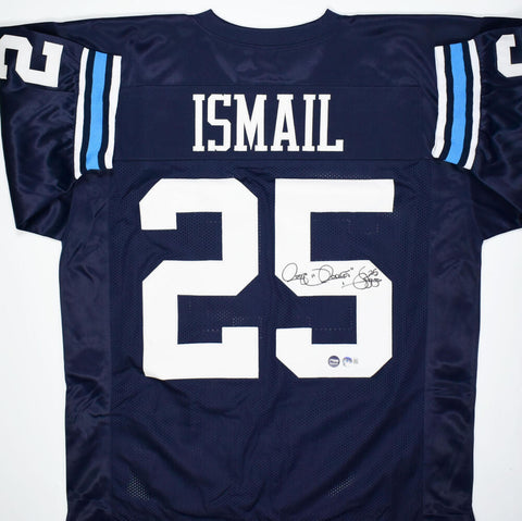 Raghib 'Rocket' Ismail Autographed Blue Pro Style Jersey- Beckett W Hologram