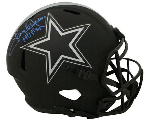 Tony Dorsett Autographed Dallas Cowboys F/S Eclipse Helmet HOF BAS 28358