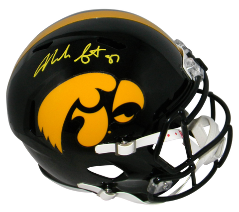 NOAH FANT AUTOGRAPHED SIGNED IOWA HAWKEYES FUL SIZE SPEED HELMET BECKETT