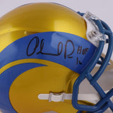 Orlando Pace Signed Rams Speed Mini Helmet Inscribed "HOF 16" (Playball Ink)