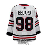 Connor Bedard Autographed Chicago White Adidas Hockey Jersey - Fanatics