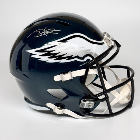 JALEN HURTS AUTOGRAPHED SIGNED PHILADELPHIA EAGLES FS REPLICA HELMET BECKETT