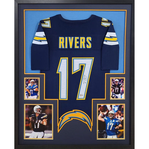 Philip Rivers Autographed Signed Framed Chargers Jersey BECKETT