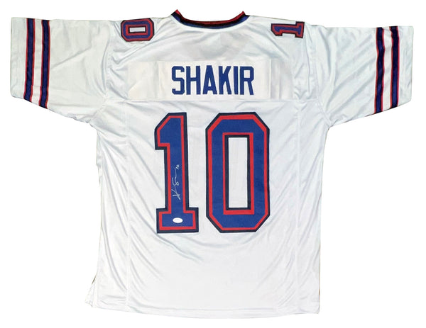 KHALIL SHAKIR SIGNED AUTOGRAPHED BUFFALO BILLS #10 WHITE JERSEY JSA