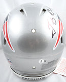 Tedy Bruschi Autographed Patriots F/S Speed Authentic Helmet - Beckett W Holo