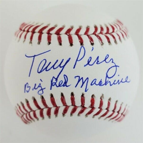 Tony Perez Cincinnati Reds "Big Red Machine" Signed OML Baseball (Beckett Holo)