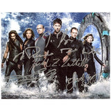 Stargate Atlantis Cast Autographed 8x10 Photo Momoa, Staite, Flanigan, Luttrell+