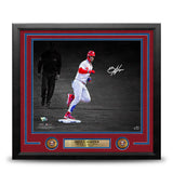 Bryce Harper Stares Down Arcia Philadelphia Phillies Autographed 16x20 Photo #ed