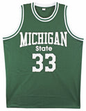 Michigan State Magic Johnson Authentic Signed Green Jersey BAS Witnessed 2