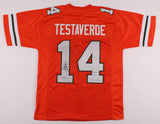 Vinny Testaverde Signed Miami Hurricanes Jersey (Beckett COA) 2xPro Bowl Q.B.