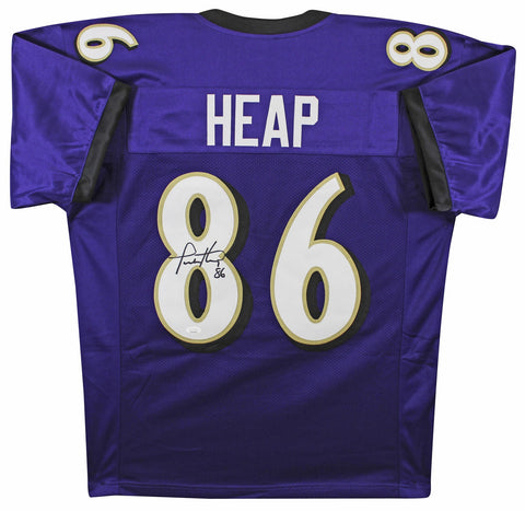 Todd Heap Authentic Signed Purple Pro Style Jersey Autographed JSA Witness