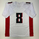 Autographed/Signed Kyle Pitts Atlanta White Football Jersey Beckett BAS COA