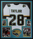 FRAMED JACKSONVILLE JAGUARS FRED TAYLOR AUTOGRAPHED SIGNED JERSEY JSA COA