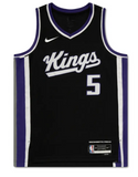 De'Aaron Fox Autographed 2023-24 Sacramento Kings Black Icon Swingman Jersey UDA