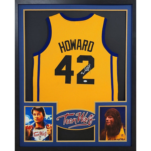 Michael J Fox Autographed Signed Framed Teen Wolf Jersey JSA