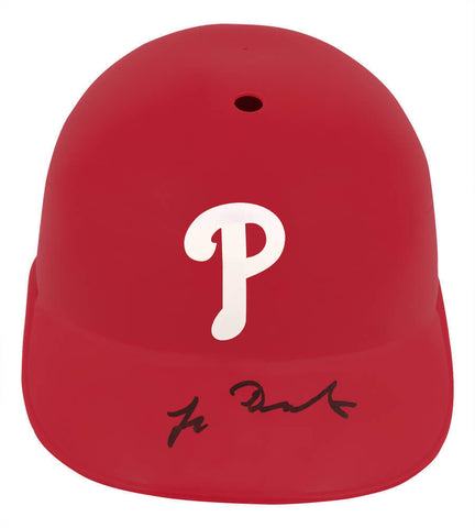 Lenny Dykstra Signed Phillies Replica Souvenir Batting Helmet - (SCHWARTZ COA)