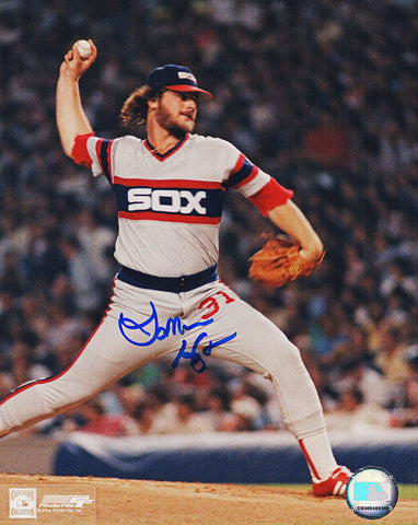 Lamarr Hoyt Signed Chicago White Sox Pitching Action 8x10 Photo - (SCHWARTZ COA)