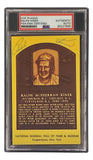 Ralph Kiner Signed 4x6 Pittsburgh Pirates HOF Plaque Card PSA/DNA 85027896