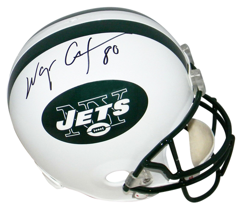 WAYNE CHREBET AUTOGRAPHED SIGNED NEW YORK JETS FULL SIZE HELMET JSA