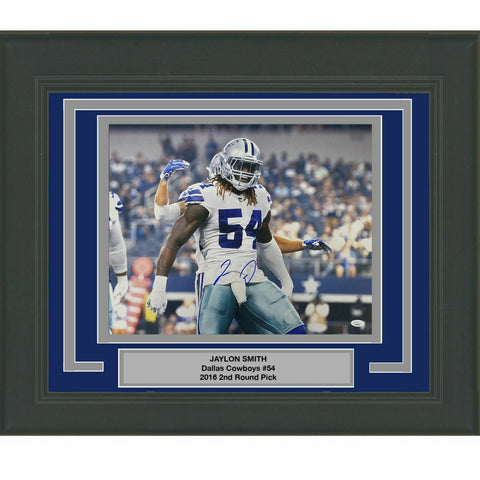 FRAMED Autographed/Signed JAYLON SMITH Dallas Cowboys 16x20 Photo JSA COA #2