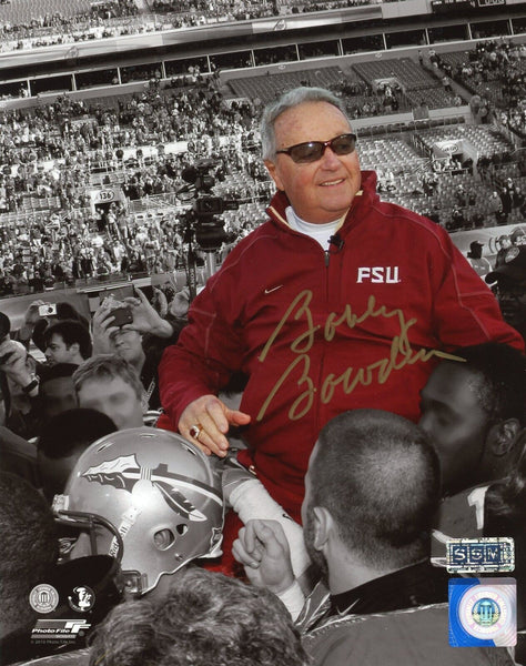 BOBBY BOWDEN SIGNED FLORIDA STATE SEMINOLES 8x10 SPOTLIGHT PHOTO - FINAL GAME