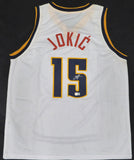 Denver Nuggets Nicola Jokic Autographed White Jersey Beckett BAS QR #BN13969