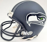 RUSSELL WILSON AUTOGRAPHED SEATTLE SEAHAWKS MINI HELMET IN GREEN RW HOLO 71470