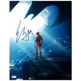 Ezra Miller Autographed 2023 The Flash Batcave Overview 11x14 Photo