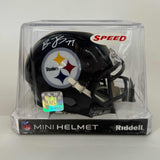 Autographed/Signed Broderick Jones Pittsburgh Steelers Mini Helmet BAS COA