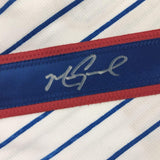 Autographed/Signed MARK GRACE Chicago Pinstripe Baseball Jersey JSA COA Auto