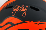 John Elway Signed Denver Broncos F/S Eclipse Speed Helmet - Beckett W *Orange