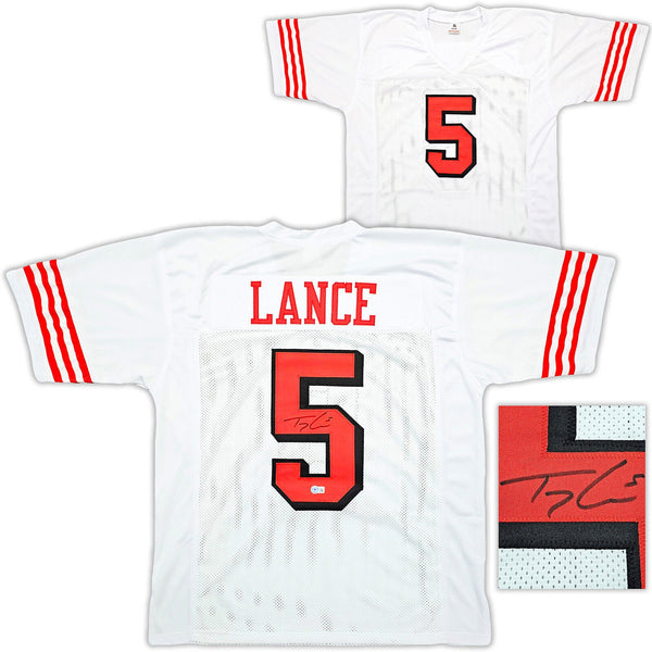 TREY LANCE Signed Autographed San Francisco 49ers Pro-Style Jersey —  Beckett BAS