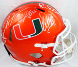 Sapp, Irvin, Johnson, Lewis, Gore Signed F/S Miami Flash Speed Auth. Helmet-BAW