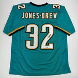 Autographed/Signed Maurice Jones-Drew Jacksonville Teal Football Jersey BAS COA