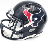 TANK DELL AUTOGRAPHED HOUSTON TEXANS BLUE SPEED MINI HELMET BECKETT QR 229520