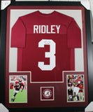 CALVIN RIDLEY (Alabama crimson TOWER) Signed Autographed Framed Jersey JSA