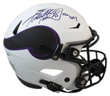 Vikings Adrian Peterson All Day Signed Lunar Speed Flex Full Size Helmet BAS Wit