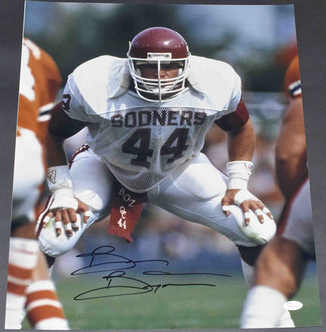 BRIAN BOSWORTH AUTOGRAPHED SIGNED OKLAHOMA SOONERS 16x20 PHOTO JSA