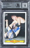 Sgt. Slaughter Signed 2012 Topps Heritage WWE RA #5 Card Auto 10! BAS Slabbed