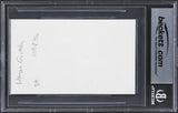 Kings Wayne Gretzky Authentic Signed 3x5 Index Card Autographed BAS Slabbed 6