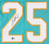 Jaylen Wright Signed Miami Dolphins Jersey (Beckett) Ex-Tennessee Vol Running Bk