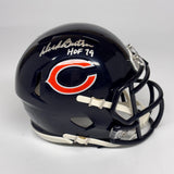 Dick Butkus Autographed Signed HOF '79 Chicago Bears Mini Helmet Fanatics