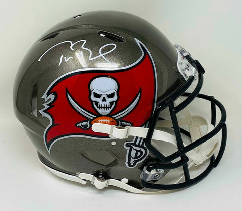 TOM BRADY Autographed Tampa Bay Buccaneers Authentic Speed Helmet FANATICS