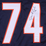 Jim Covert Signed Chicago Bears Career Highlight Stat Jersey (Beckett) HOF 2002